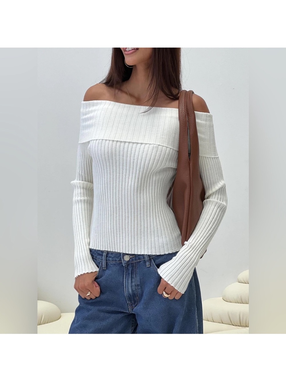 NWT Princess Polly Coolidge Off The Shoulder Top in White